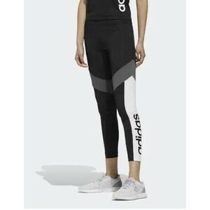Adidas Womens 2‎ Move Pull On Leggings Colorblock Yoga Pants 7/8 Stretch Size M
